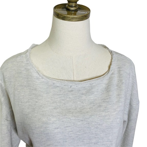 Maeve Raw Hem Pullover Crop Sweatshirt SMALL 2900 - Picture 7 of 8